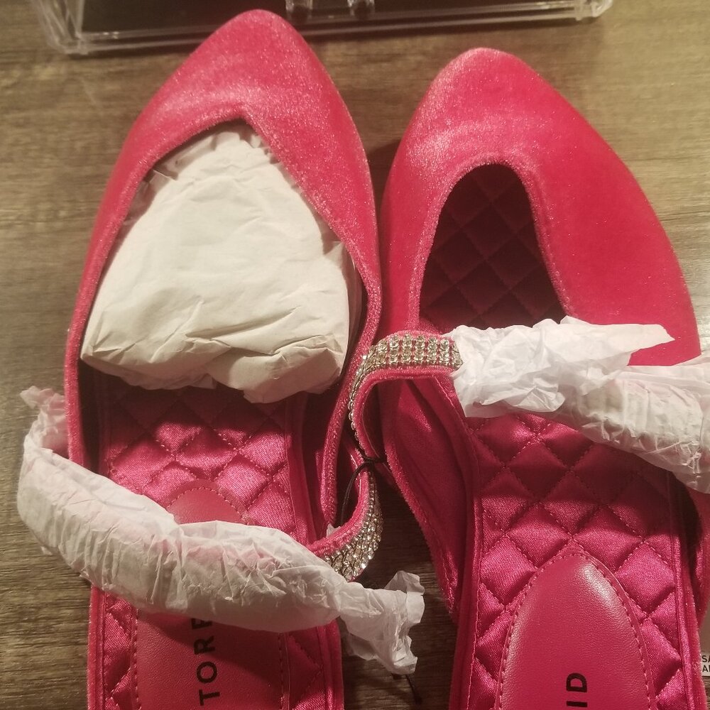 Torrid Velvet Point Toe Flat